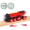 Ravensburger BRIO World Rote Lola set de tren de granja – set de tren de juguete de madera