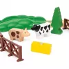 Ravensburger BRIO World Rote Lola set de tren de granja – set de tren de juguete de madera