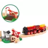 Ravensburger BRIO World Rote Lola set de tren de granja – set de tren de juguete de madera