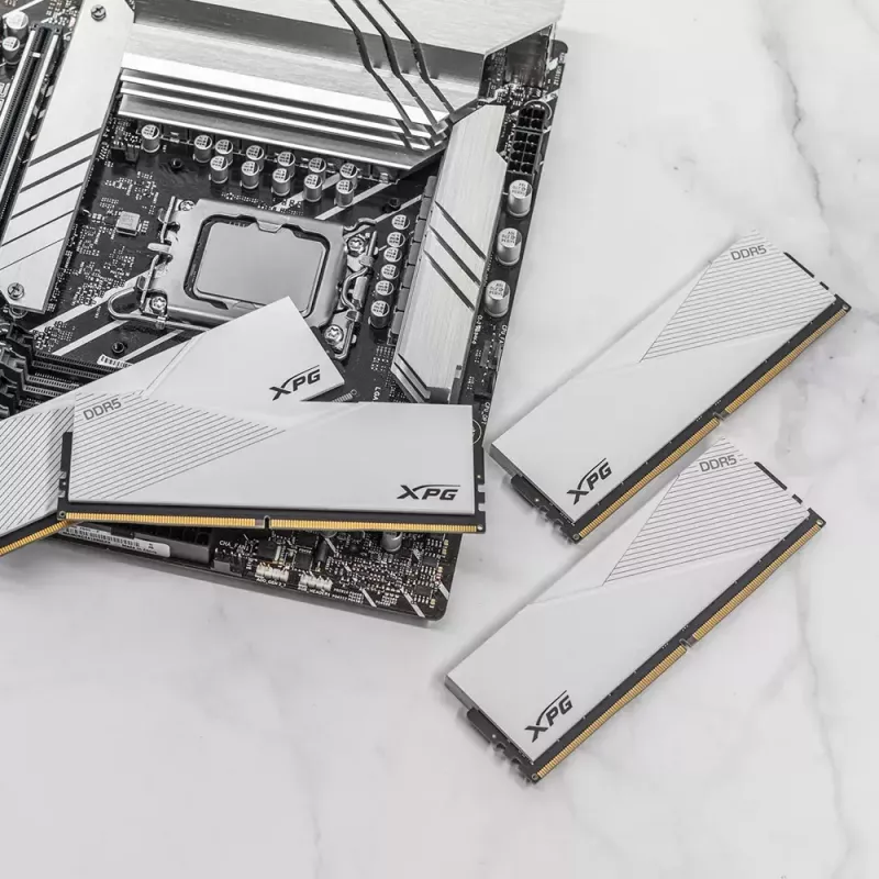 DIMM 16 GB DDR5-6000, memoria RAM blanca, AX5U6000C3016G-CLAWH, Lancer, INTEL XMP