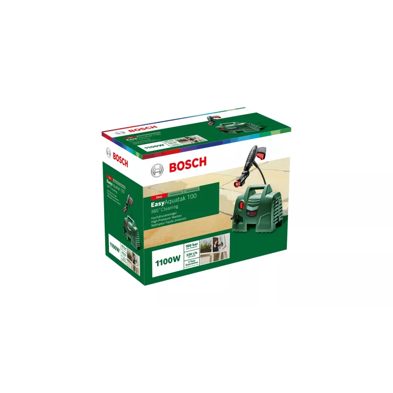 Bosch Easy Aquatak 100 hidrolimpiadora compacta eléctrica 270 l/h 1100 W verde