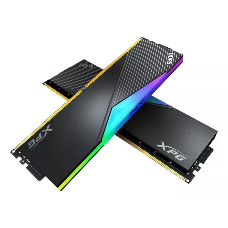 DIMM 32 GB DDR5-6000 (2x 16 GB) Dual-Kit, memoria RAM negra, AX5U6000C3016G-DCLARBK, Lancer RGB, INTEL XMP