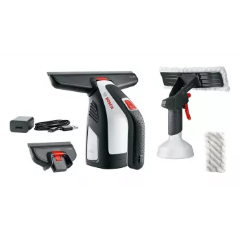 Bosch GlassVAC limpiacristales eléctrico 0,1 L negro, rojo, plateado