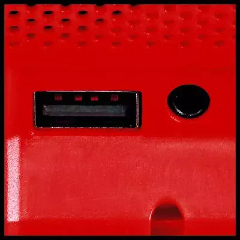 Altavoz portátil Einhell TC-SR 18 Li BT - Solo negro, rojo