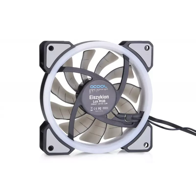 Ventilador Alphacool Eiszyklon Aurora LUX Digital RGB 12 cm transparente