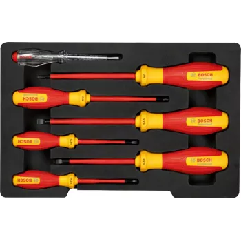 Bosch Professional juego de destornilladores VDE SL/PH, 7 piezas (1600A02NF7)