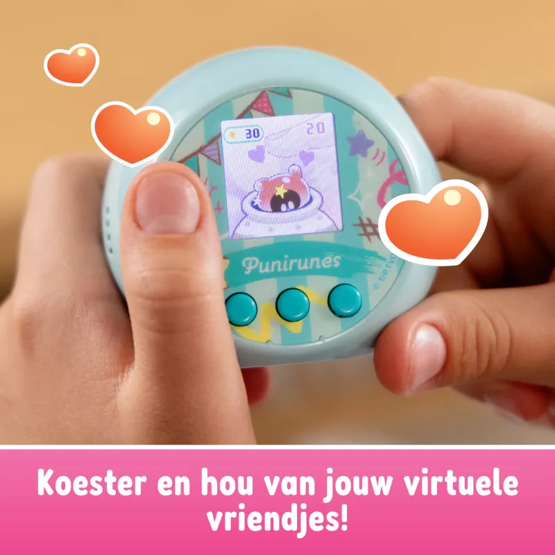 Punirunes, juguete digital interactivo con 55 personajes apretables, reacciona al tacto, pantalla en color, juguete para niños a partir de 5 años