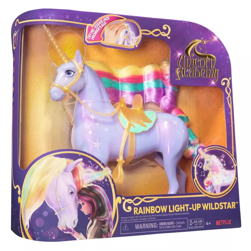 Spin Master Unicorn Academy - Magia de luz Wildstar, figura de juguete