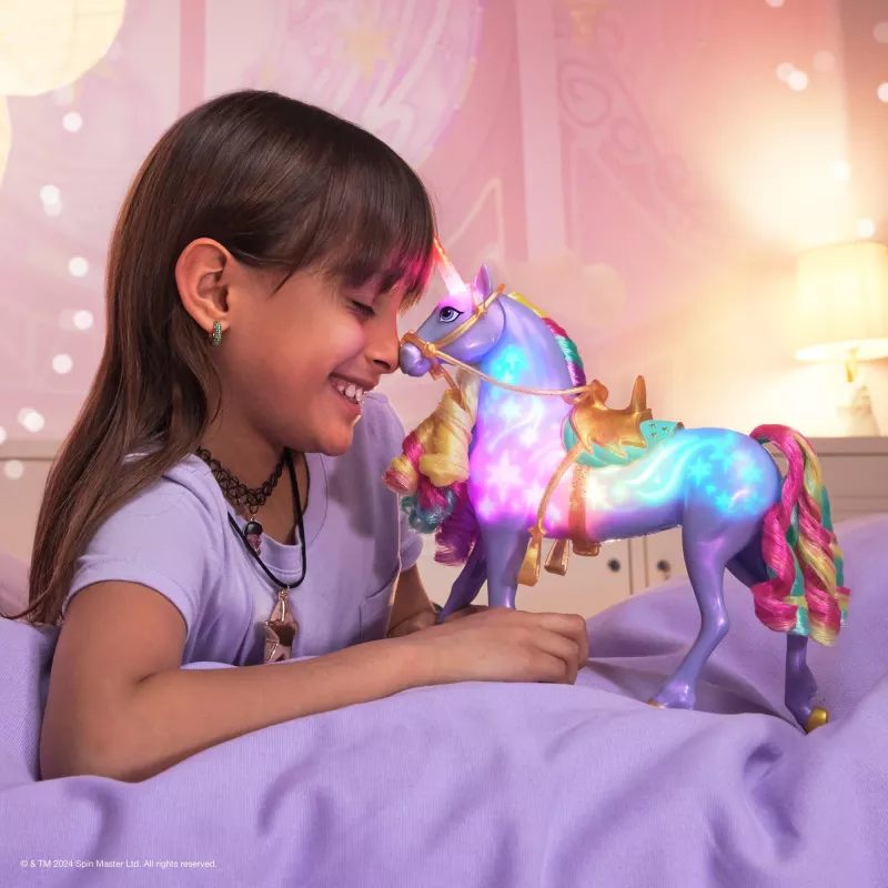 Spin Master Unicorn Academy - Magia de luz Wildstar, figura de juguete