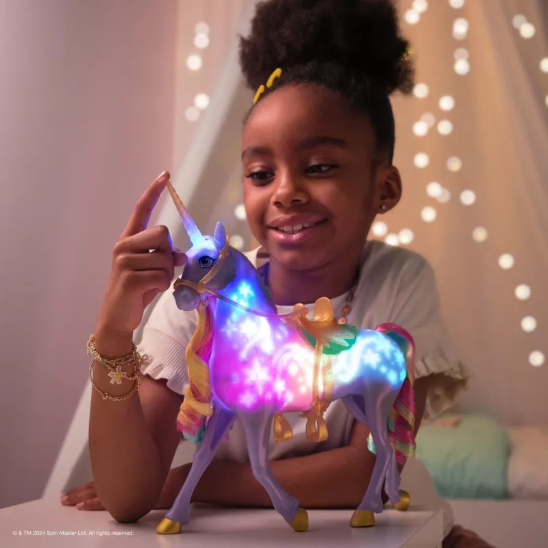 Spin Master Unicorn Academy - Magia de luz Wildstar, figura de juguete