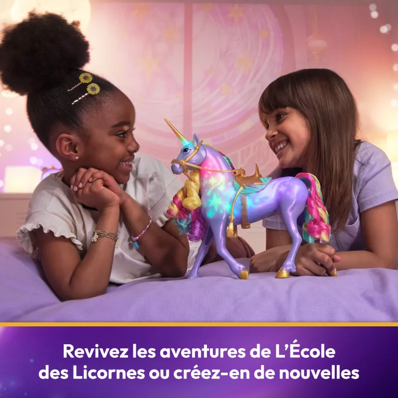 Spin Master Unicorn Academy - Magia de luz Wildstar, figura de juguete