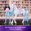 Unicorn Academy, Layla y Glacier con 2 accesorios y herramienta para el pelo, muñecas y juguete de unicornio para niñas a partir de 4 años