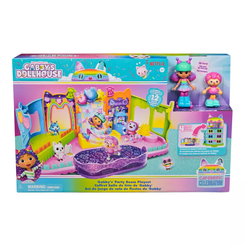 Acción/aventura Spinmaster Gabby's Dollhouse Gabbys Partyroom multicolor