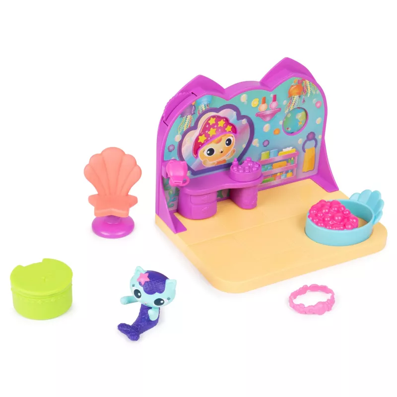Set de juego Deluxe Room Spin Master Gabby's Dollhouse – Wellness Room con figura de suricato