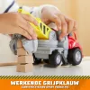 Rubble & Crew, camión grúa de juguete con pinza Chargers con piezas móviles y una figura de acción coleccionable, juguete para niños a partir de 3 años
