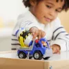 Rubble & Crew, camión hormigonera de juguete Mix's con figura de acción y piezas móviles, juguete para niños a partir de 3 años
