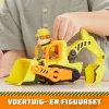 Bulldozer de juguete Spinmaster Rubble's Bulldozer – construcción de plástico, para niños a partir de 3 años, negro/naranja/amarillo