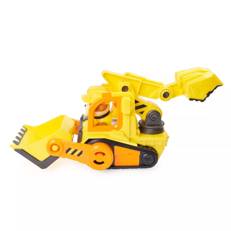 Bulldozer de juguete Spinmaster Rubble's Bulldozer – construcción de plástico, para niños a partir de 3 años, negro/naranja/amarillo