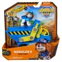 Rubble & Crew, camión volquete de juguete Wheelers con piezas móviles y una figura coleccionable, juguete infantil a partir de 3 años