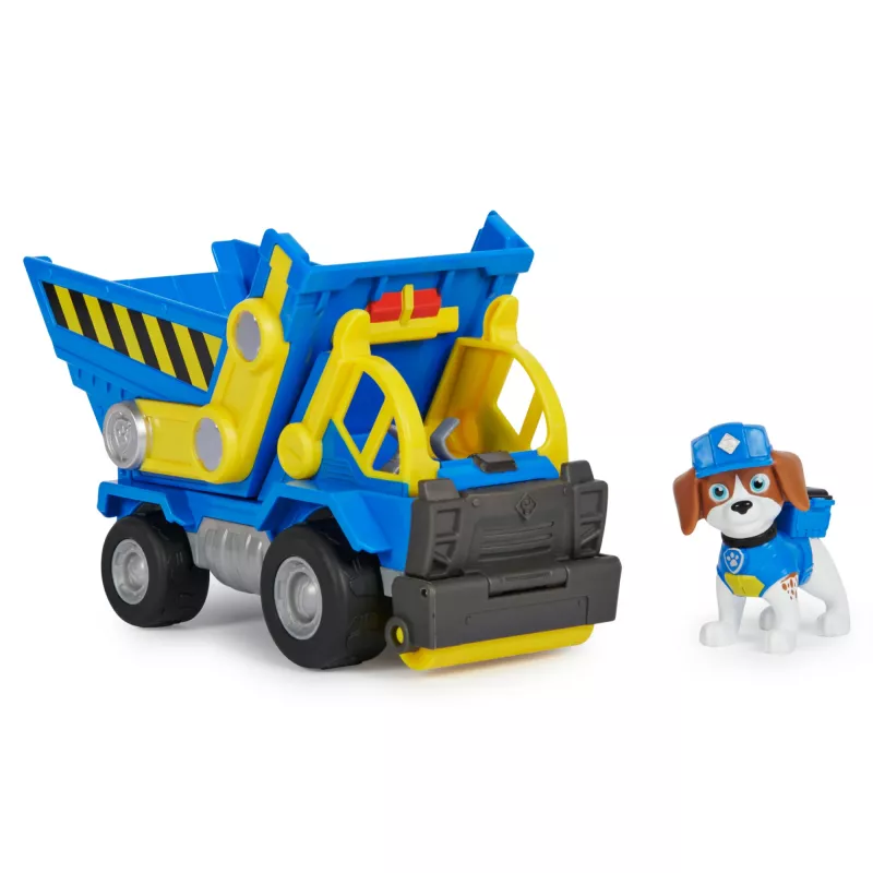 Rubble & Crew, camión volquete de juguete Wheelers con piezas móviles y una figura coleccionable, juguete infantil a partir de 3 años