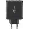 Cargador Goobay 64819 cargador rápido de CA para interiores negro 3 USB Type-C