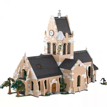 Bloques de construcción Cobi iglesia Sainte-Mère-Église 2280 piezas 10 años