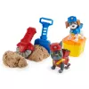 Rubble & Crew, figuras de acción Charger y Wheeler, con arena Kinetic Build-It y 2 herramientas de construcción, juguete PAW Patrol para niños y niñas a partir de 3 años
