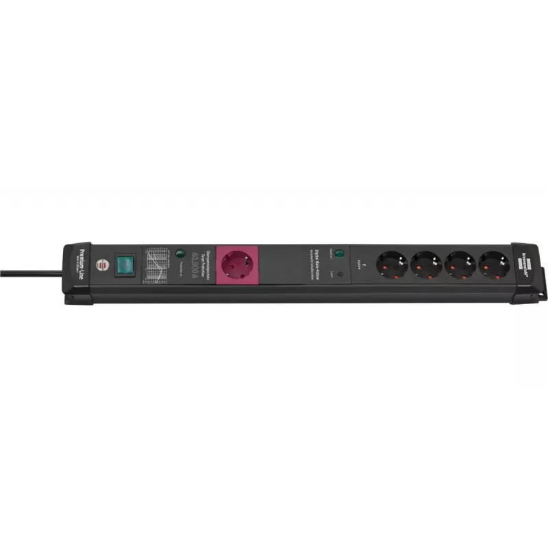 Regleta de enchufes Brennenstuhl 1951150500 3m 5 tomas AC para interior negro