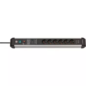 Regleta de enchufes Brennenstuhl 1391010610 3m 6 tomas AC para interior plata negro
