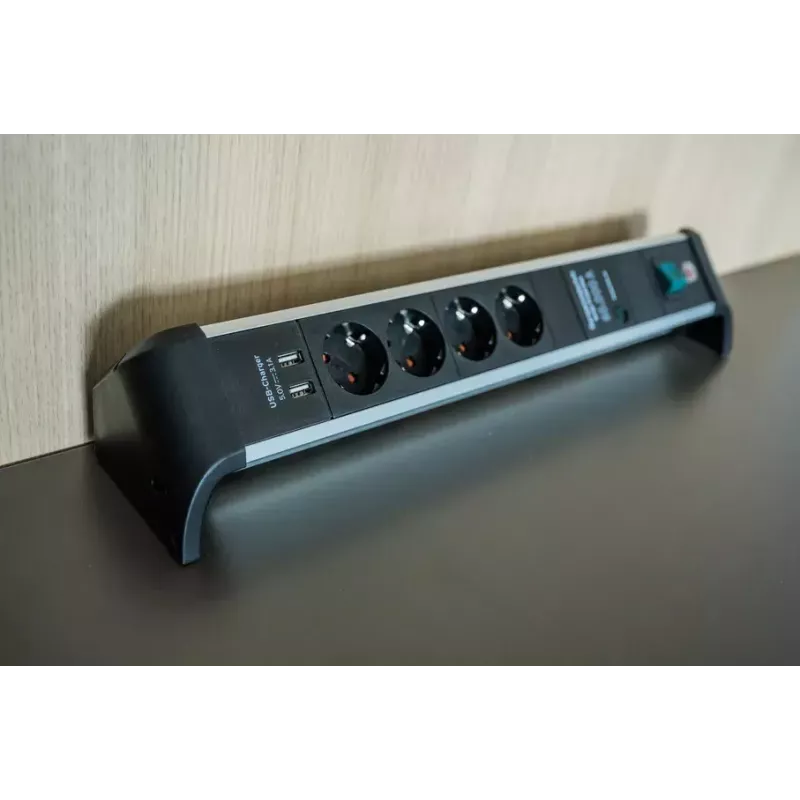 Alargador de corriente Brennenstuhl 1391020410 1,8 m 4 tomas AC para interior