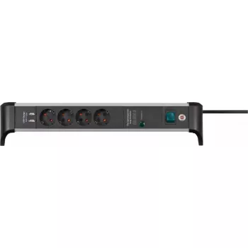 Alargador de corriente Brennenstuhl 1391020410 1,8 m 4 tomas AC para interior