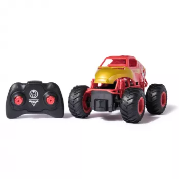 Monster Jam, Marvel Iron Man RC Monster Truck, escala 1:24, juguete para niños y niñas a partir de 3 años