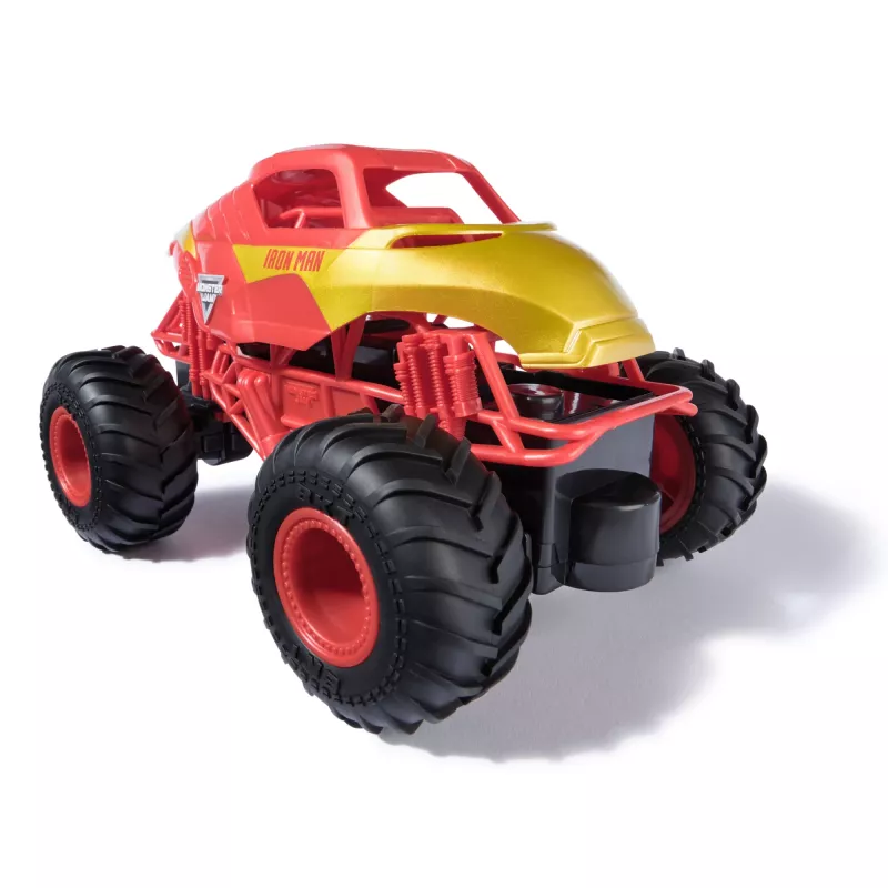 Monster Jam, Marvel Iron Man RC Monster Truck, escala 1:24, juguete para niños y niñas a partir de 3 años