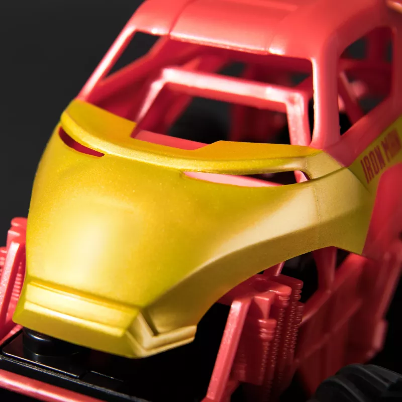 Monster Jam, Marvel Iron Man RC Monster Truck, escala 1:24, juguete para niños y niñas a partir de 3 años