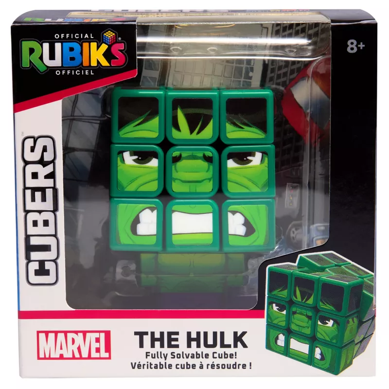 Spin Master Rubik's - Cubers 3x3 Hulk, juego de habilidad