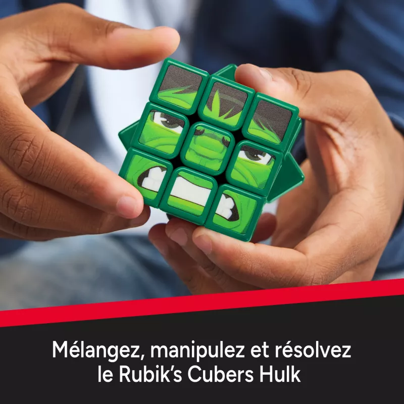 Spin Master Rubik's - Cubers 3x3 Hulk, juego de habilidad