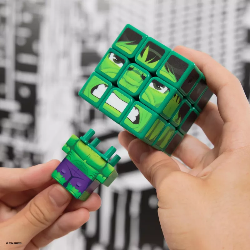 Spin Master Rubik's - Cubers 3x3 Hulk, juego de habilidad