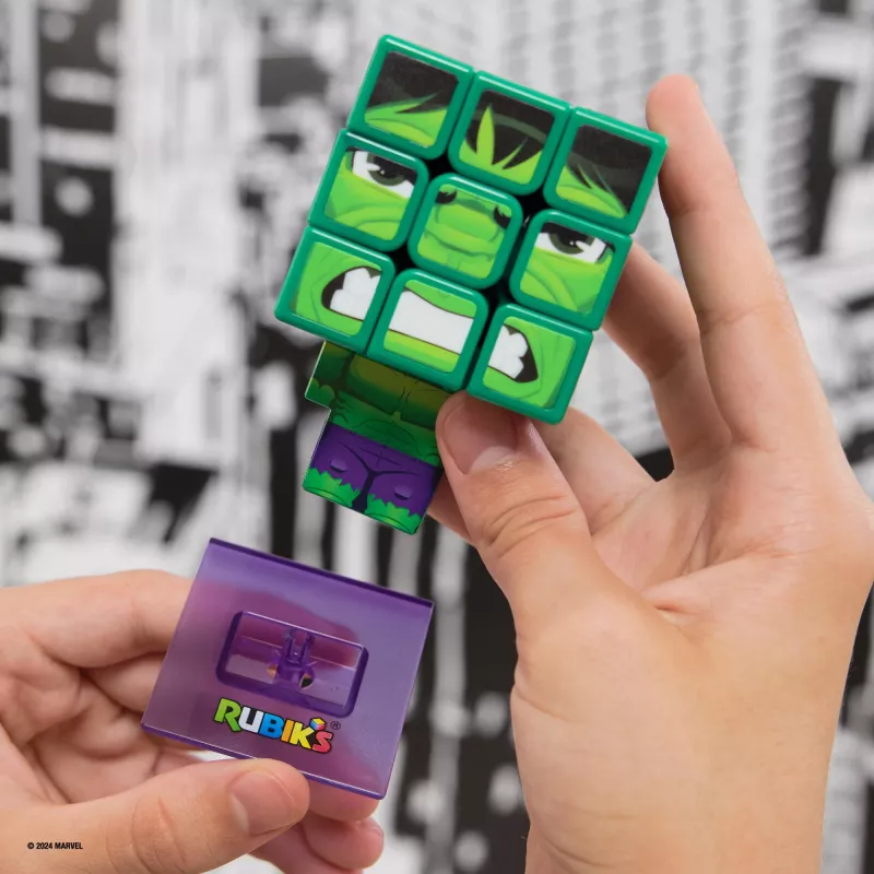 Spin Master Rubik's - Cubers 3x3 Hulk, juego de habilidad