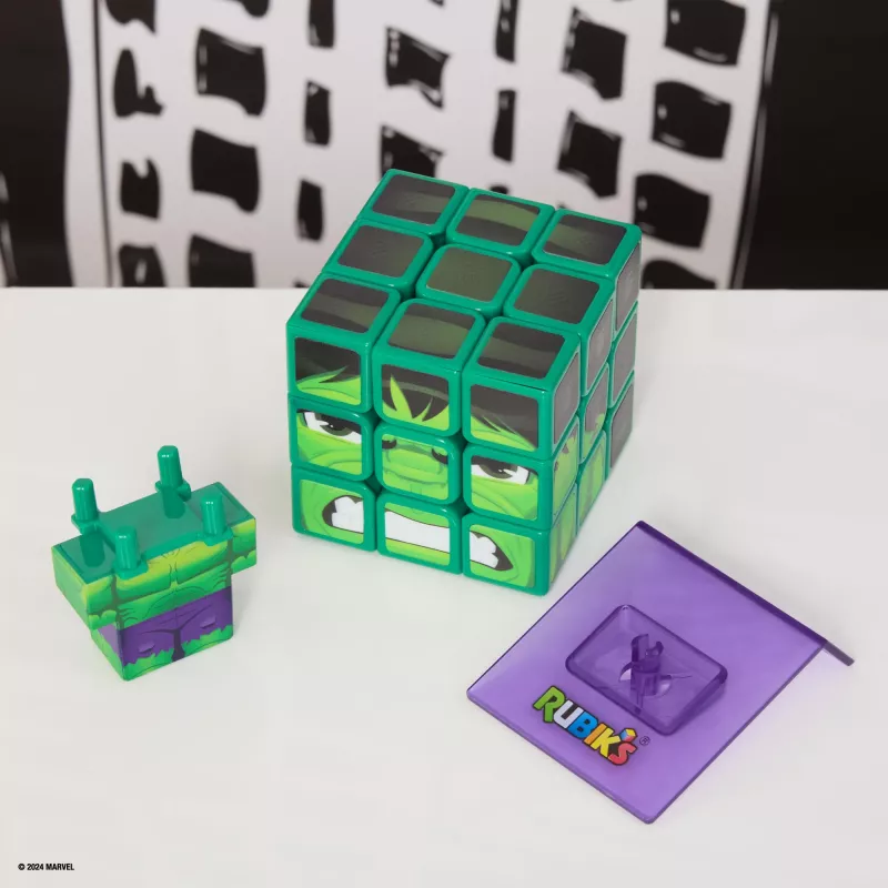 Spin Master Rubik's - Cubers 3x3 Hulk, juego de habilidad