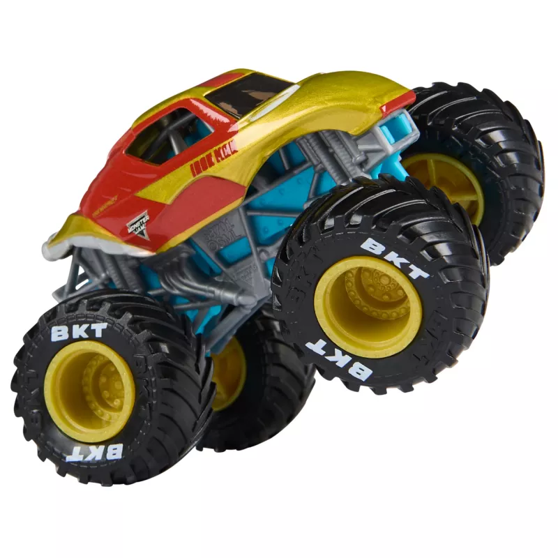 Monster Jam, Marvel Iron Man Vs. War Machine oficial camiones monstruo de fundición, escala 1:64, juguete para niños y niñas a partir de 3 años