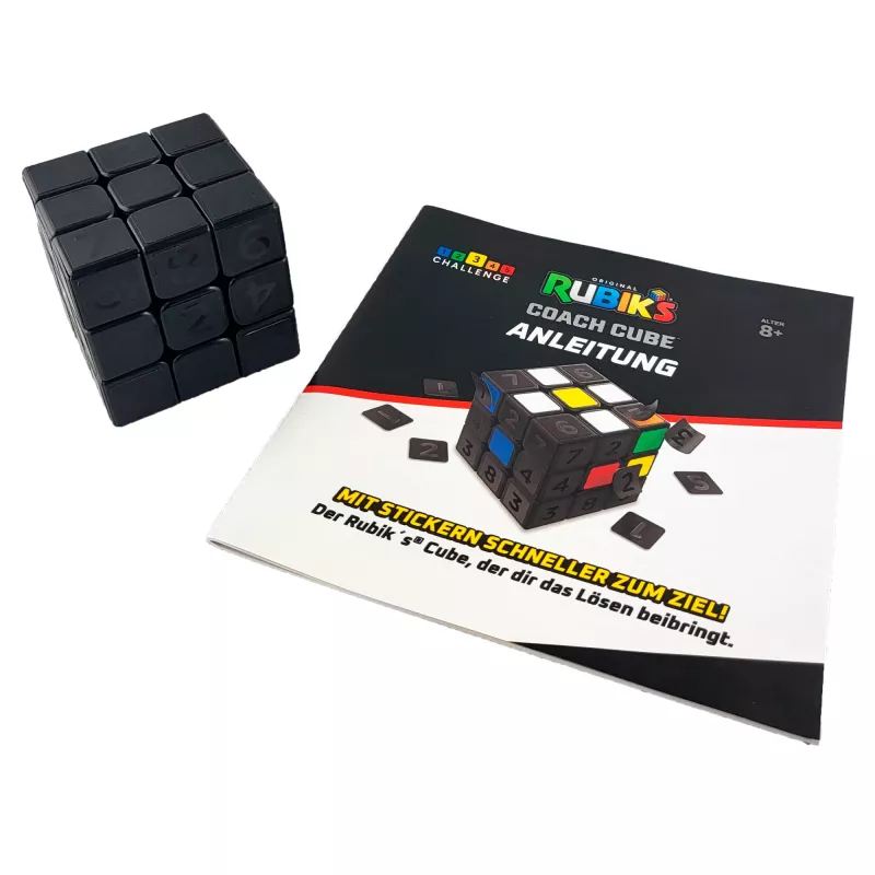 Rubik's Coach Cube, aprende a resolver el cubo 3x3 con pegatinas, instrucciones y vídeos | juguete antiestrés fidget | cubo fidget para adultos | a partir de 8 años