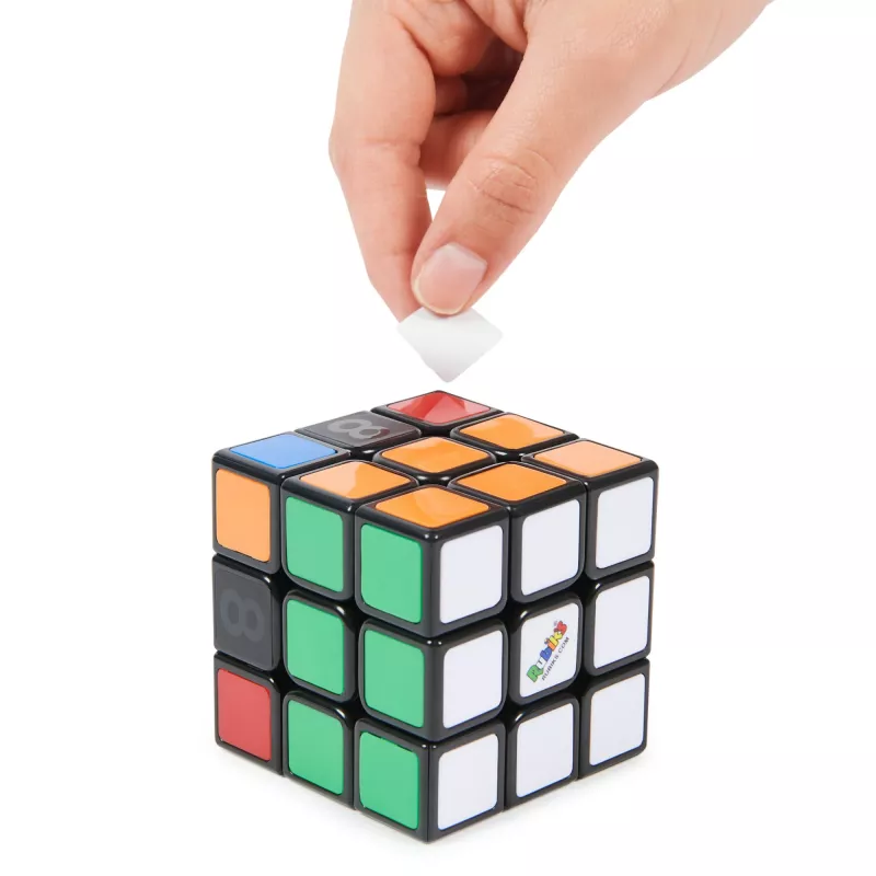 Rubik's Coach Cube, aprende a resolver el cubo 3x3 con pegatinas, instrucciones y vídeos | juguete antiestrés fidget | cubo fidget para adultos | a partir de 8 años