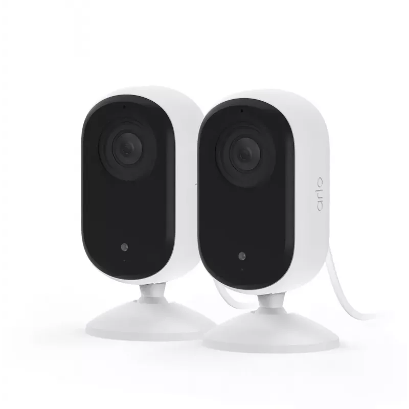 Cámara de seguridad IP Arlo Essential 2K Indoor Security Camera pack de 2 inalámbrica para interior