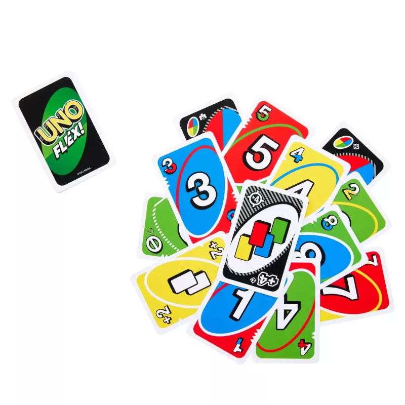 Juego de cartas MATTEL Games UNO Flex — juego de descarte, edad 7+