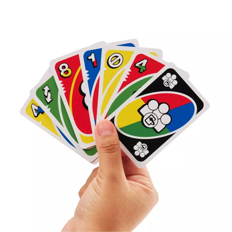 Juego de cartas MATTEL Games UNO Flex — juego de descarte, edad 7+