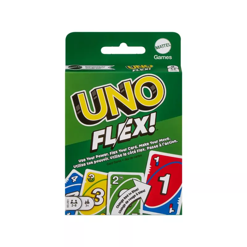 Juego de cartas MATTEL Games UNO Flex — juego de descarte, edad 7+