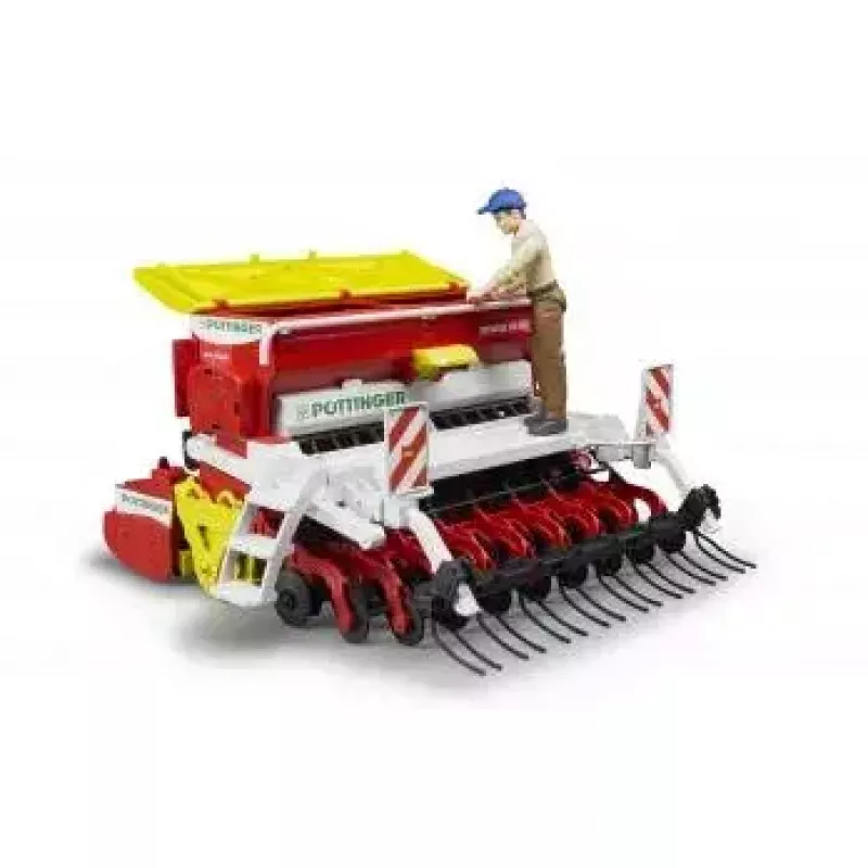 Accesorio de juguete BRUDER Pöttinger Vitasem 302ADD pieza de modelismo, plástico, rojo/blanco/amarillo