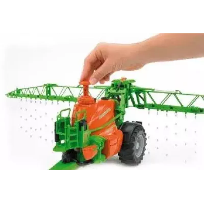 Accesorio para modelo BRUDER Amazone UX 5200 a escala — pieza de plástico verde y naranja