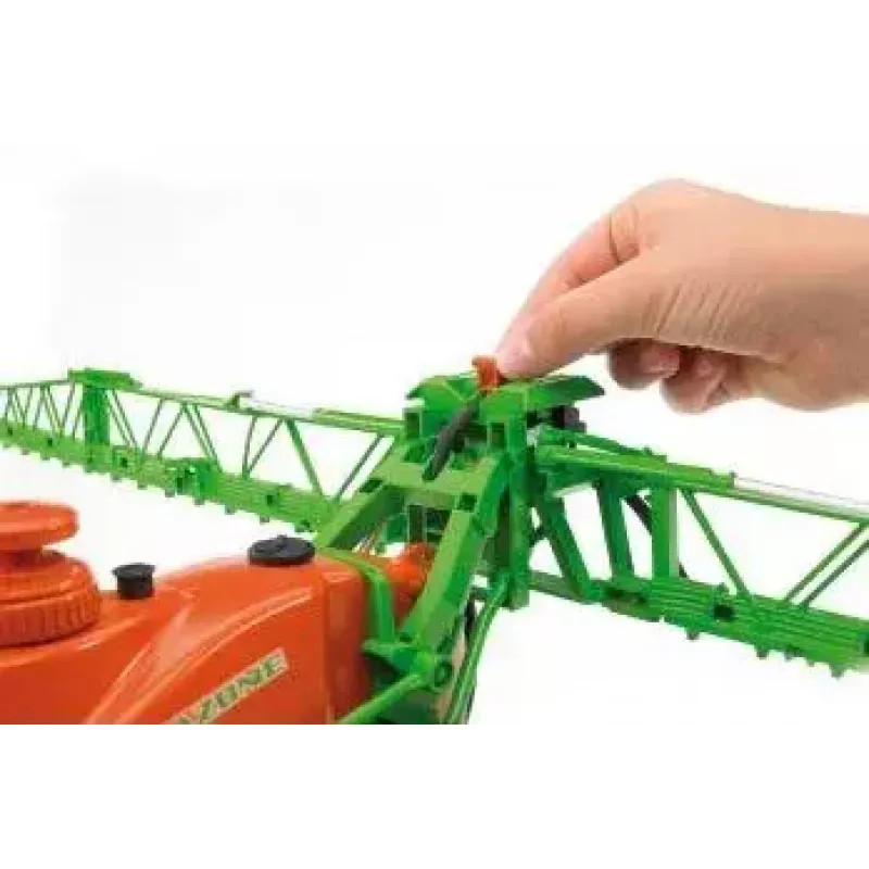 Accesorio para modelo BRUDER Amazone UX 5200 a escala — pieza de plástico verde y naranja