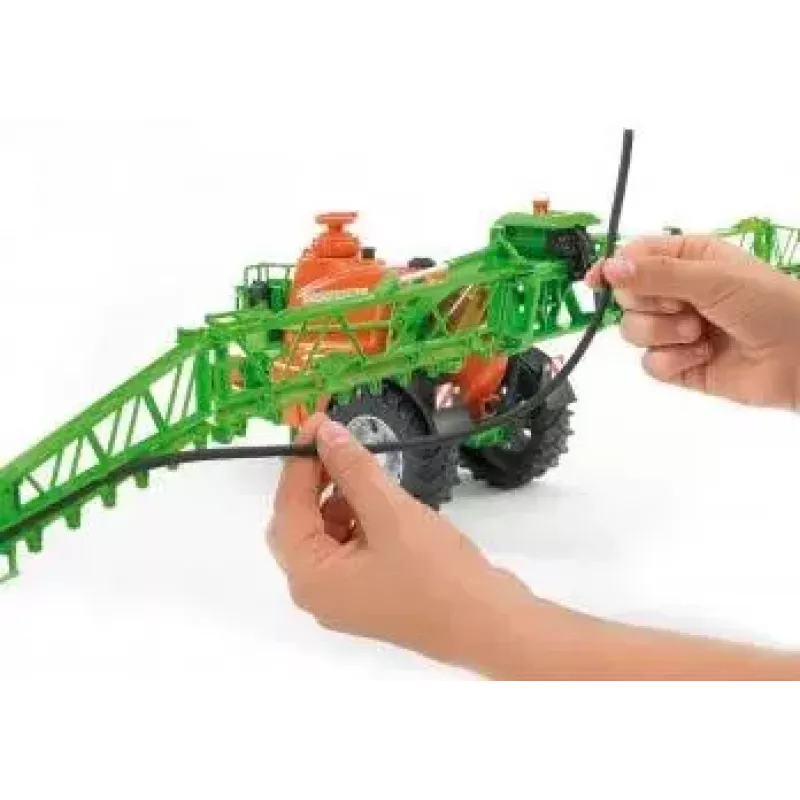 Accesorio para modelo BRUDER Amazone UX 5200 a escala — pieza de plástico verde y naranja
